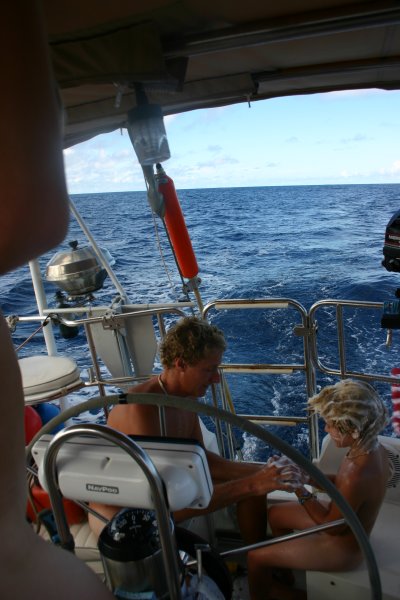 Showers at sea