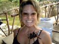 Julie braves holding the tarantula