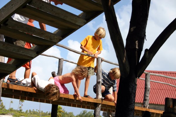 Exploring the depths.